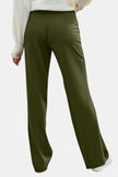 Decorative Button High Rise Pants  Style Ratio