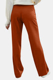 Decorative Button High Rise Pants  Style Ratio