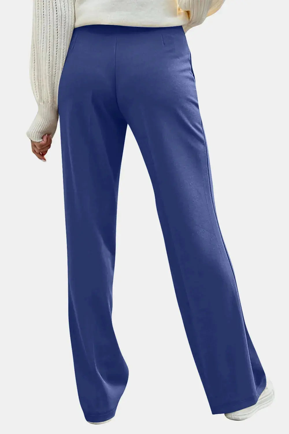 Decorative Button High Rise Pants  Style Ratio