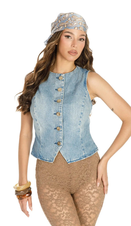 Denim Vest  Style Ratio
