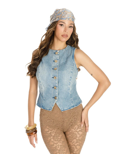 Denim Vest  Style Ratio