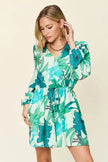 Double Take Full Size Floral Long Sleeve Romper with Pockets  Style Ratio