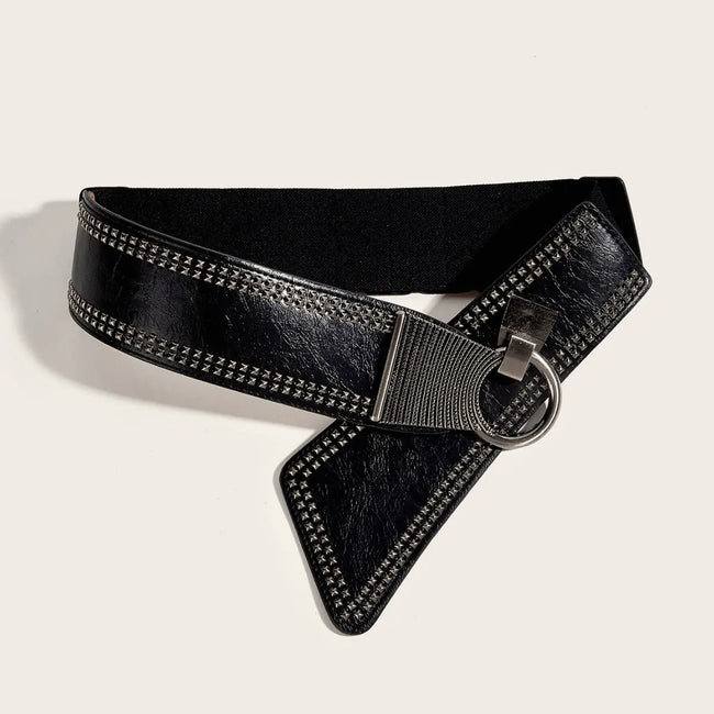 Studded Belt with Unique Waistband  Style Ratio
