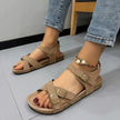 Open Toe Flat Buckle Sandals - Style Ratio