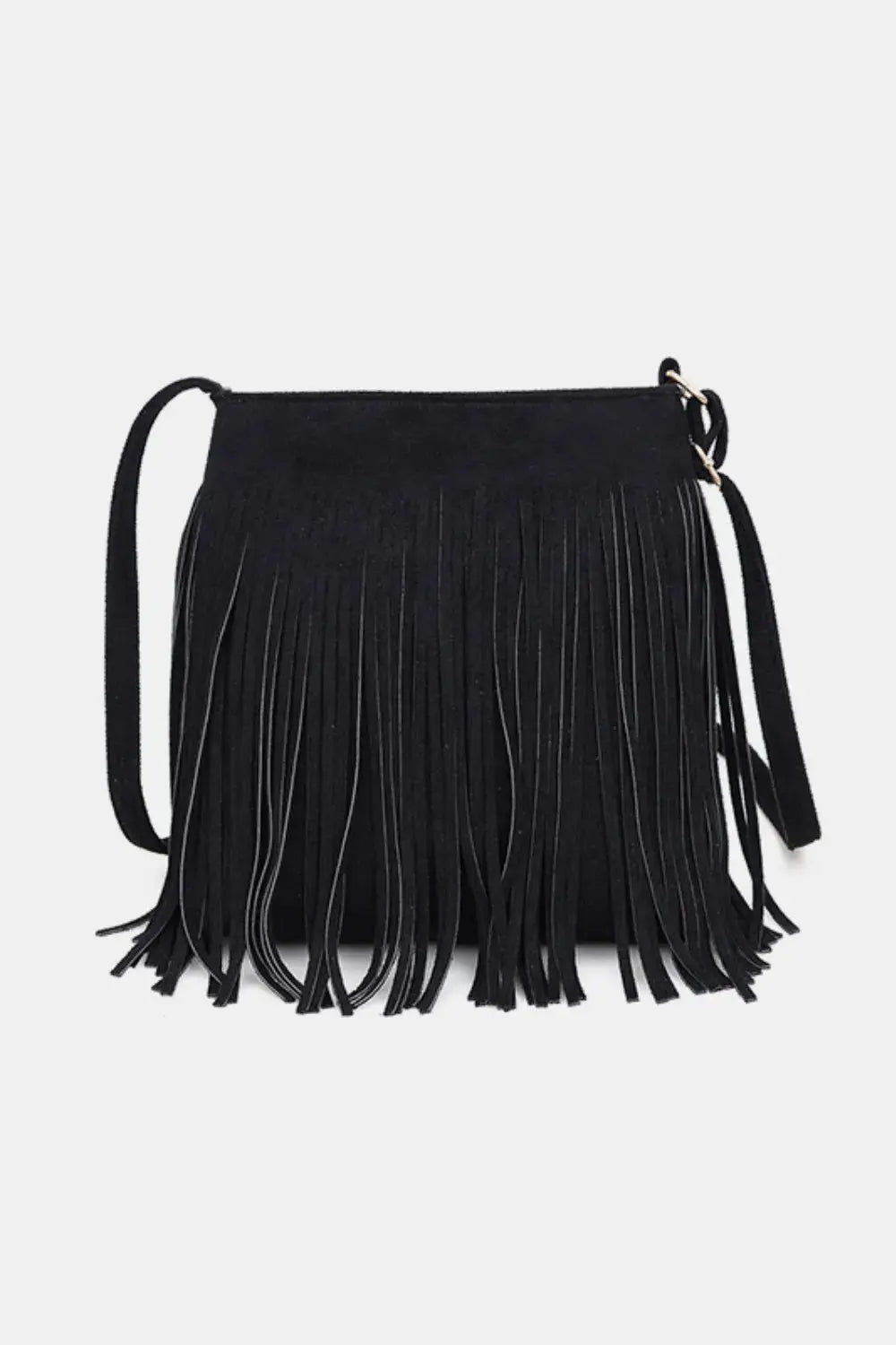 Suede Fringe Shoulder Bag  Style Ratio