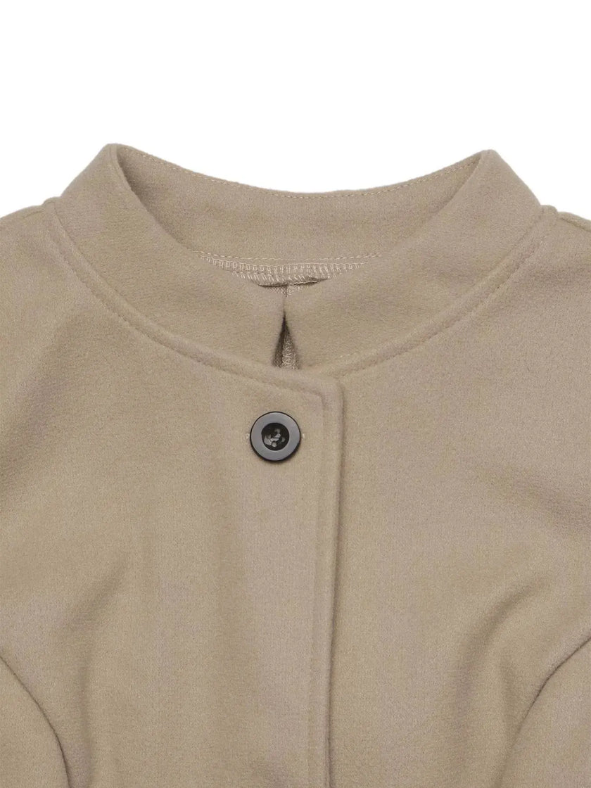 Elegant Button-Down Vest Coat  Style Ratio