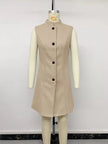 Elegant Button-Down Vest Coat  Style Ratio
