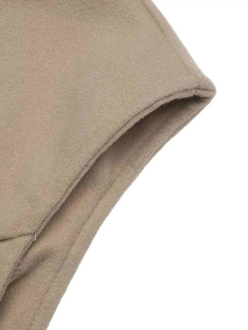 Elegant Button-Down Vest Coat  Style Ratio