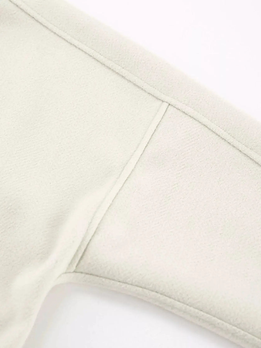 Elegant Stand Collar Open Front Outerwear  Style Ratio