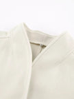 Elegant Stand Collar Open Front Outerwear  Style Ratio