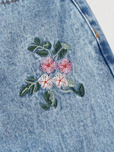 Embroidered Wide Leg Jeans  Style Ratio