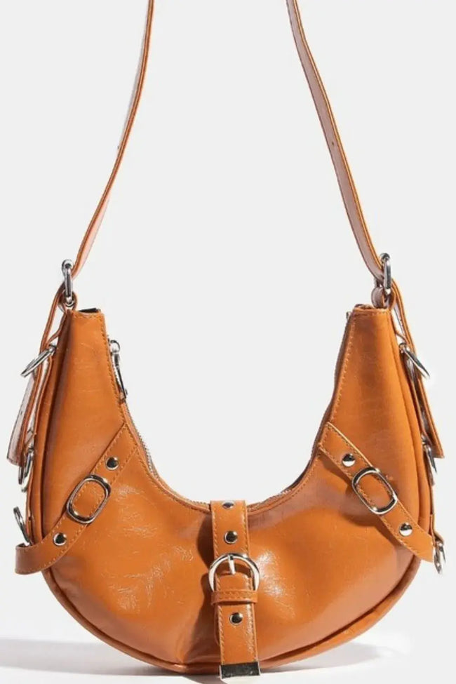 Fame Multi Belt Strap Accent Shoulder Bag  Style Ratio