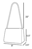 Fame Studded Saffiano Buckle Strap Shoulder Bag  Style Ratio