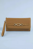 Fame Vegan Leather Chain Buckle Wristlet Wallet  Style Ratio