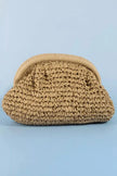 Fame Woven Raffia Frame Shoulder Bag  Style Ratio
