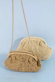 Fame Woven Raffia Frame Shoulder Bag  Style Ratio