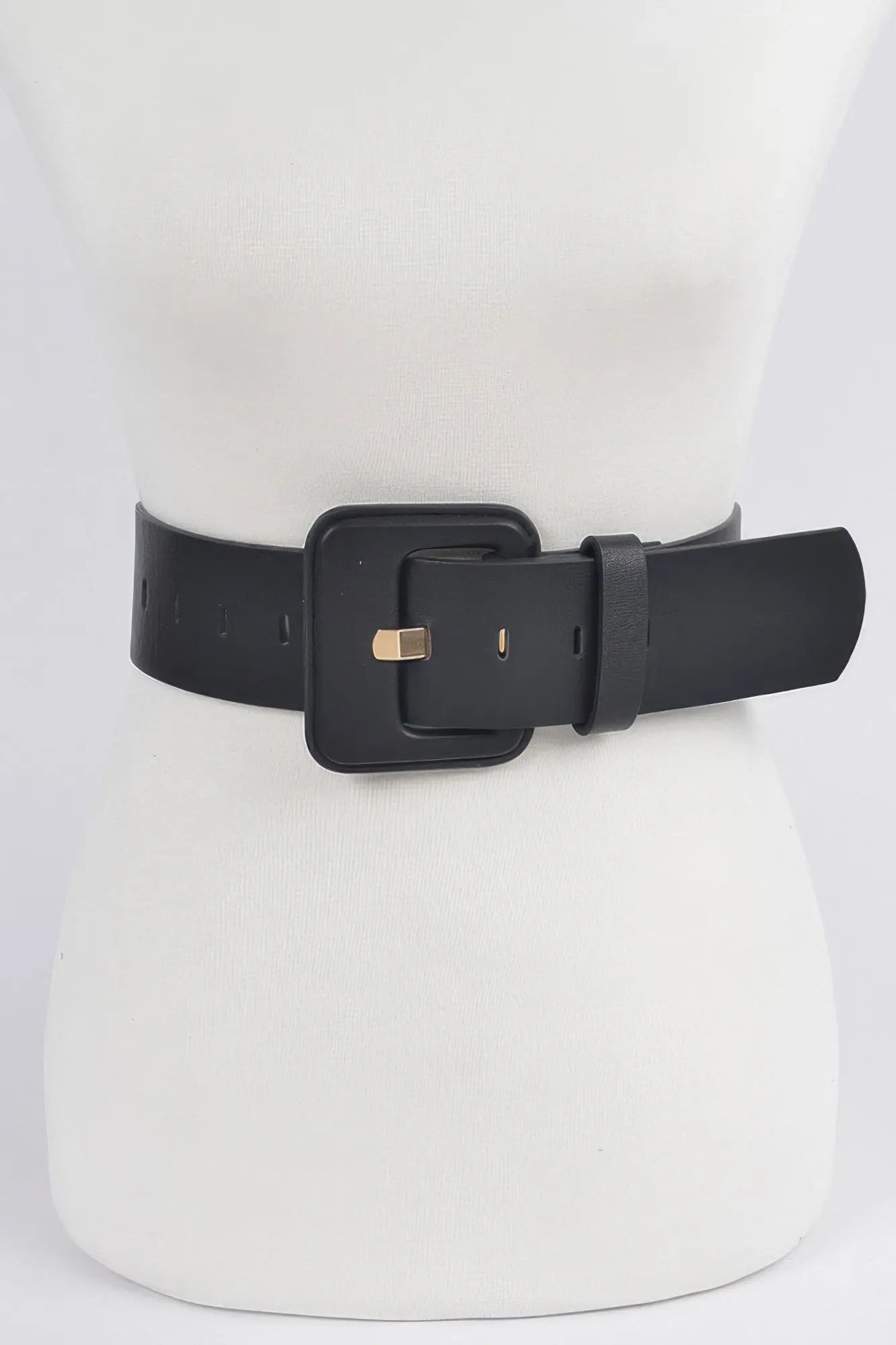 Faux Leather Wide Belt  Style Ratio
