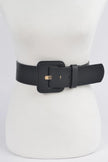 Faux Leather Wide Belt  Style Ratio