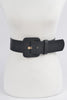 Faux Leather Wide Belt  Style Ratio