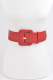 Faux Leather Wide Belt  Style Ratio