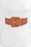 Faux Leather Wide Belt  Style Ratio