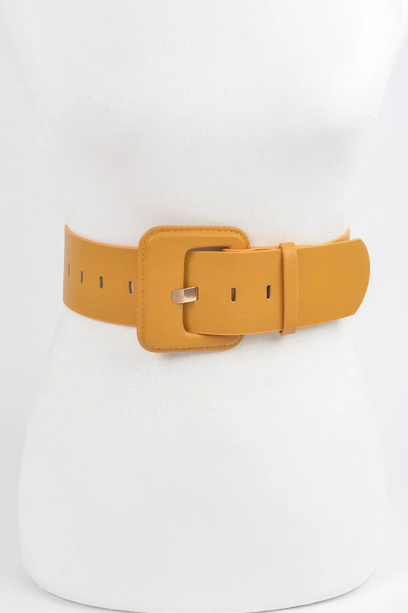 Faux Leather Wide Belt  Style Ratio