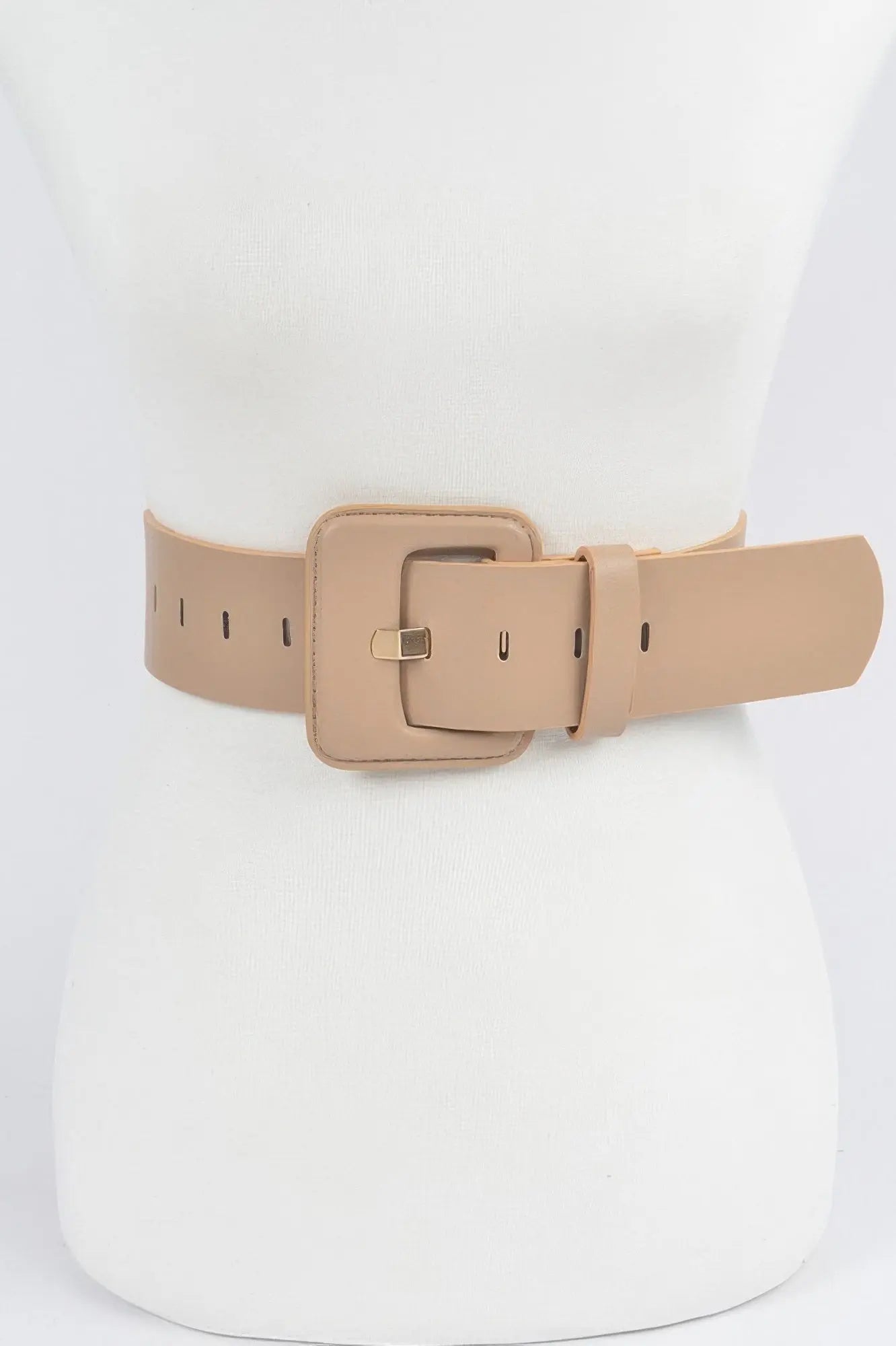 Faux Leather Wide Belt  Style Ratio