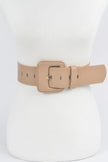 Faux Leather Wide Belt  Style Ratio