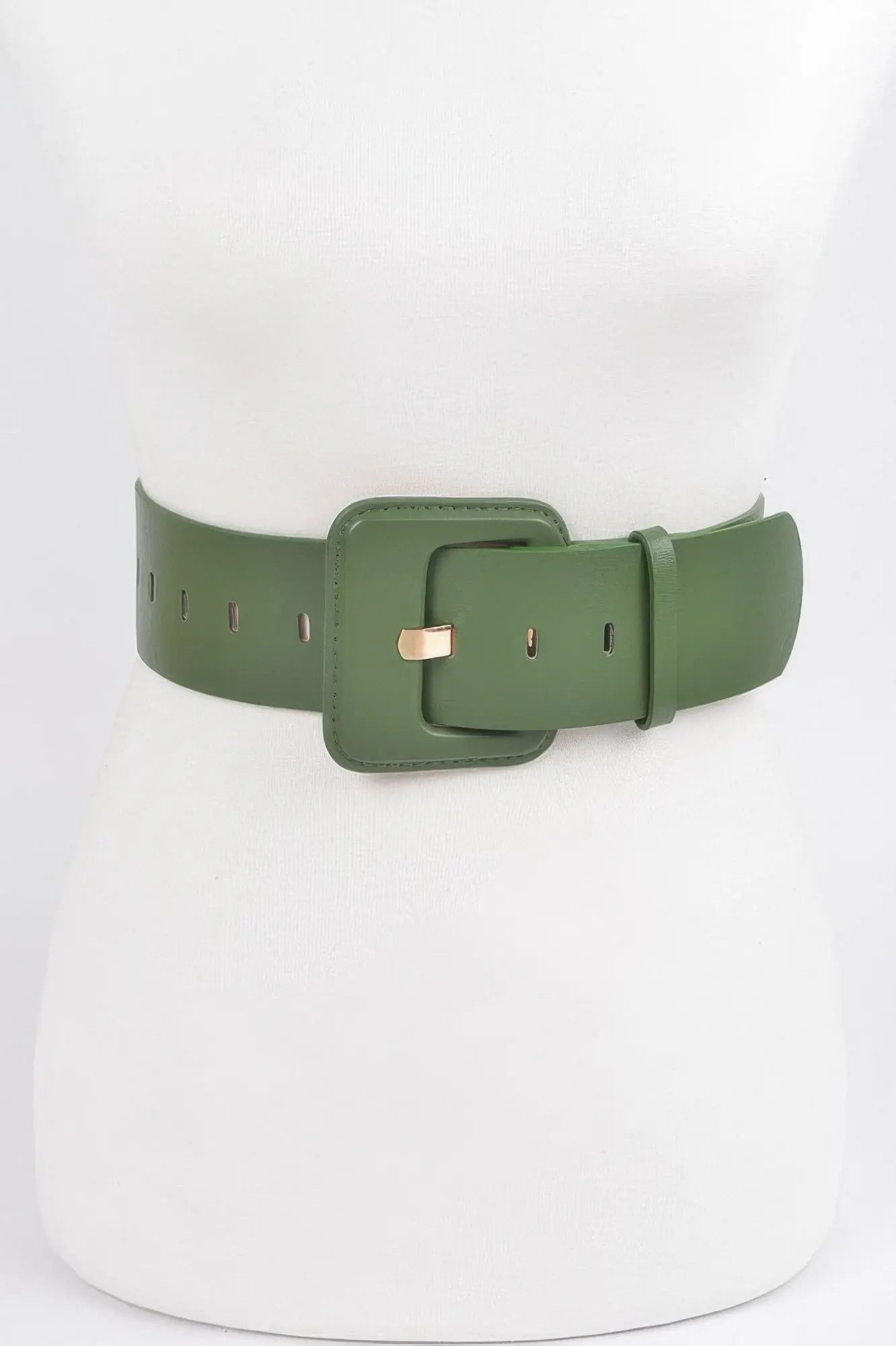 Faux Leather Wide Belt  Style Ratio