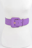 Faux Leather Wide Belt  Style Ratio