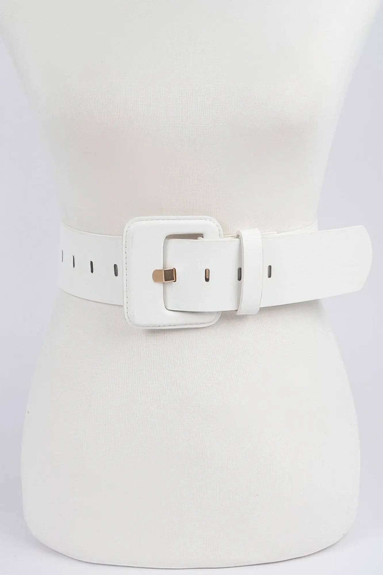 Faux Leather Wide Belt  Style Ratio