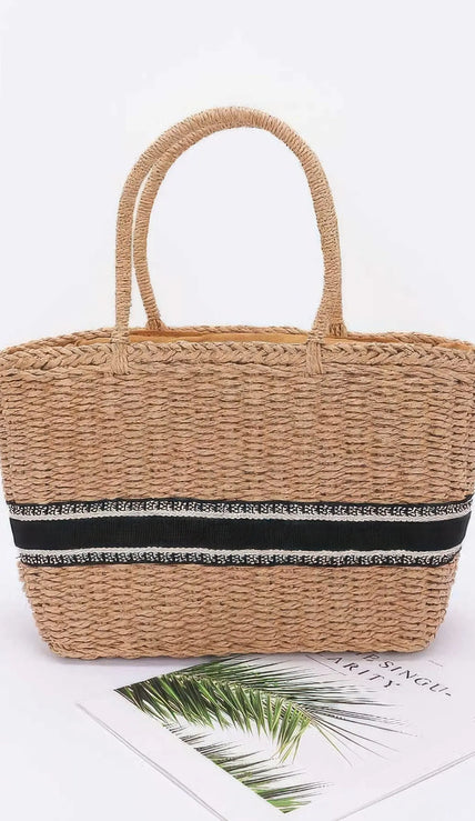 Faux Straw Tote Bag  Style Ratio