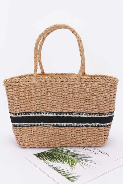 Faux Straw Tote Bag  Style Ratio