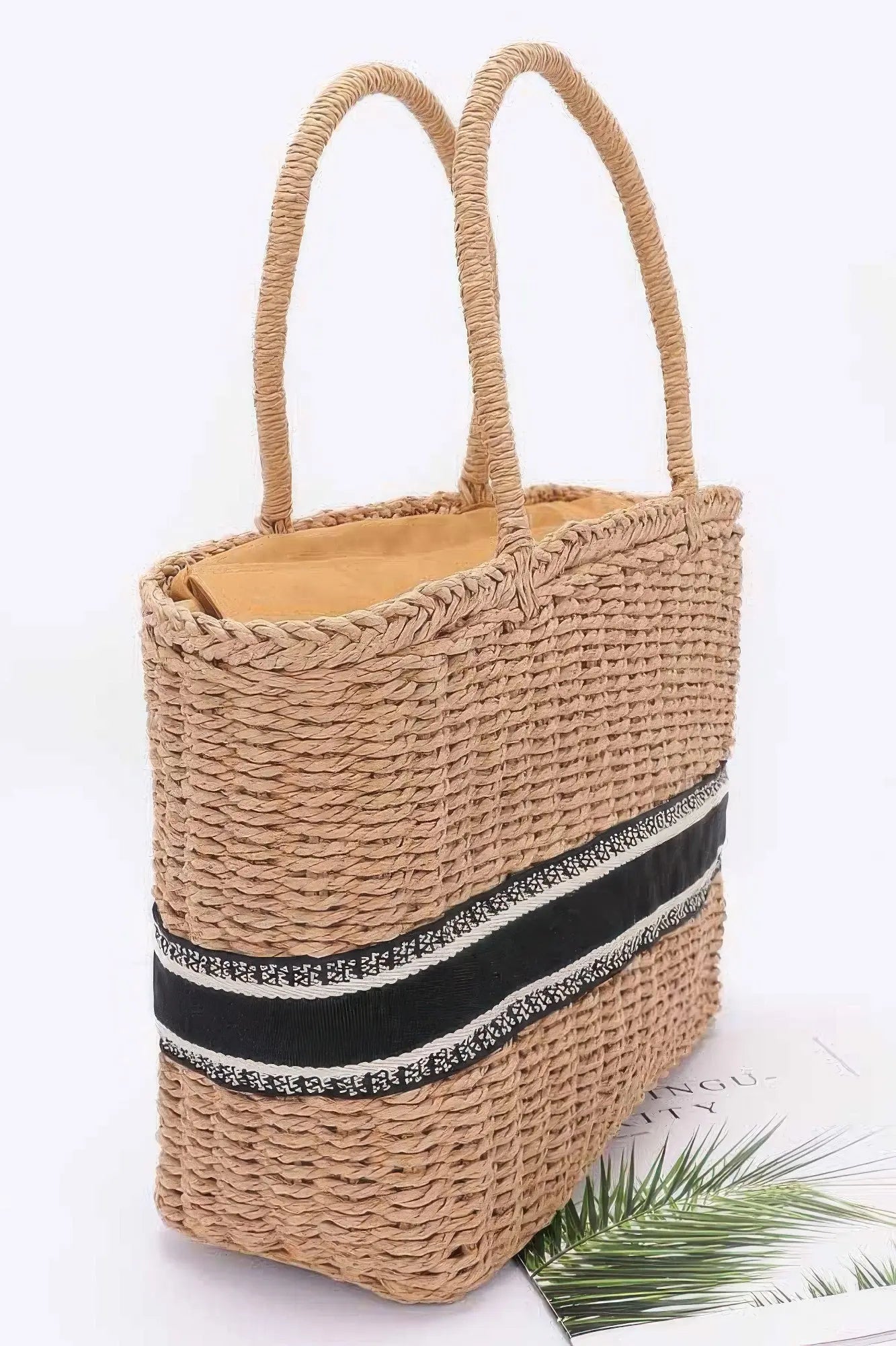 Faux Straw Tote Bag  Style Ratio