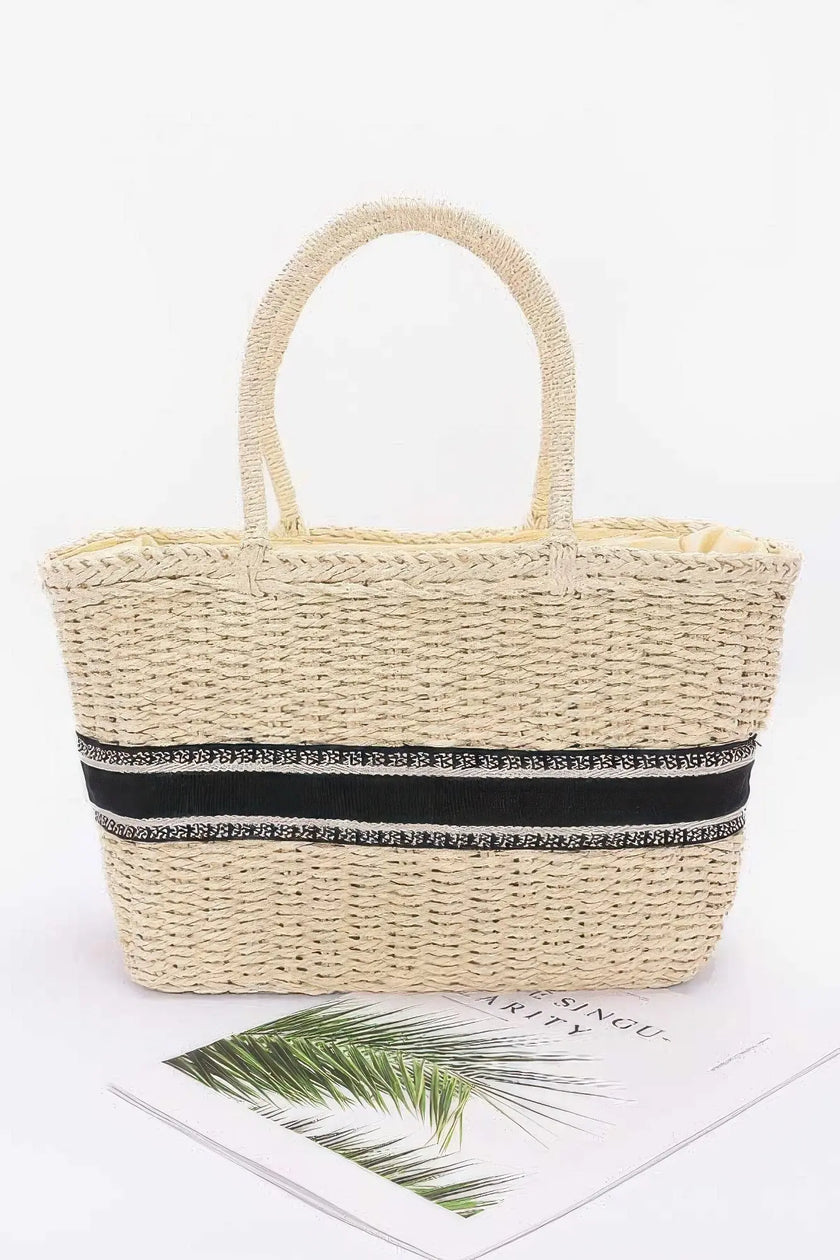 Faux Straw Tote Bag  Style Ratio