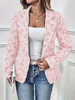 Floral Print Single Button Blazer with Pockets  Style Ratio