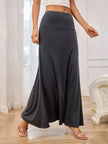 Flowy Maxi Skirt with Wide Waistband  Style Ratio
