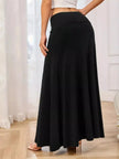 Flowy Maxi Skirt with Wide Waistband  Style Ratio