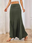Flowy Maxi Skirt with Wide Waistband  Style Ratio