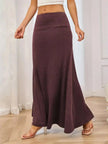 Flowy Maxi Skirt with Wide Waistband  Style Ratio