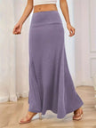 Flowy Maxi Skirt with Wide Waistband  Style Ratio