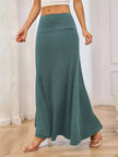 Flowy Maxi Skirt with Wide Waistband  Style Ratio