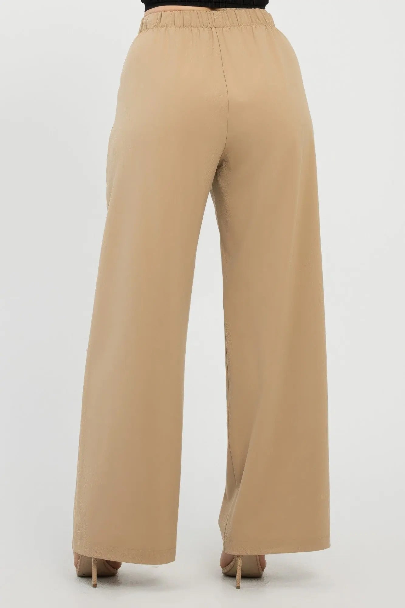 Front Button Fold-over Inside Zipper Pants  Style Ratio