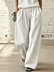 Full Size Sleeveless Top and Wide-Leg Pants Set Plus Size  Style Ratio