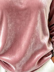 Full Size Velvet One-Shoulder Top with Buckle Detail Plus Size  Style Ratio