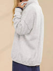 Half Snap Dropped Shoulder Sweatshirt  Style Ratio