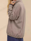 Half Snap Dropped Shoulder Sweatshirt  Style Ratio