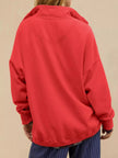 Half Snap Dropped Shoulder Sweatshirt  Style Ratio