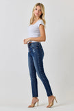 High Rise Ankle Skinny With Button Fly  Style Ratio