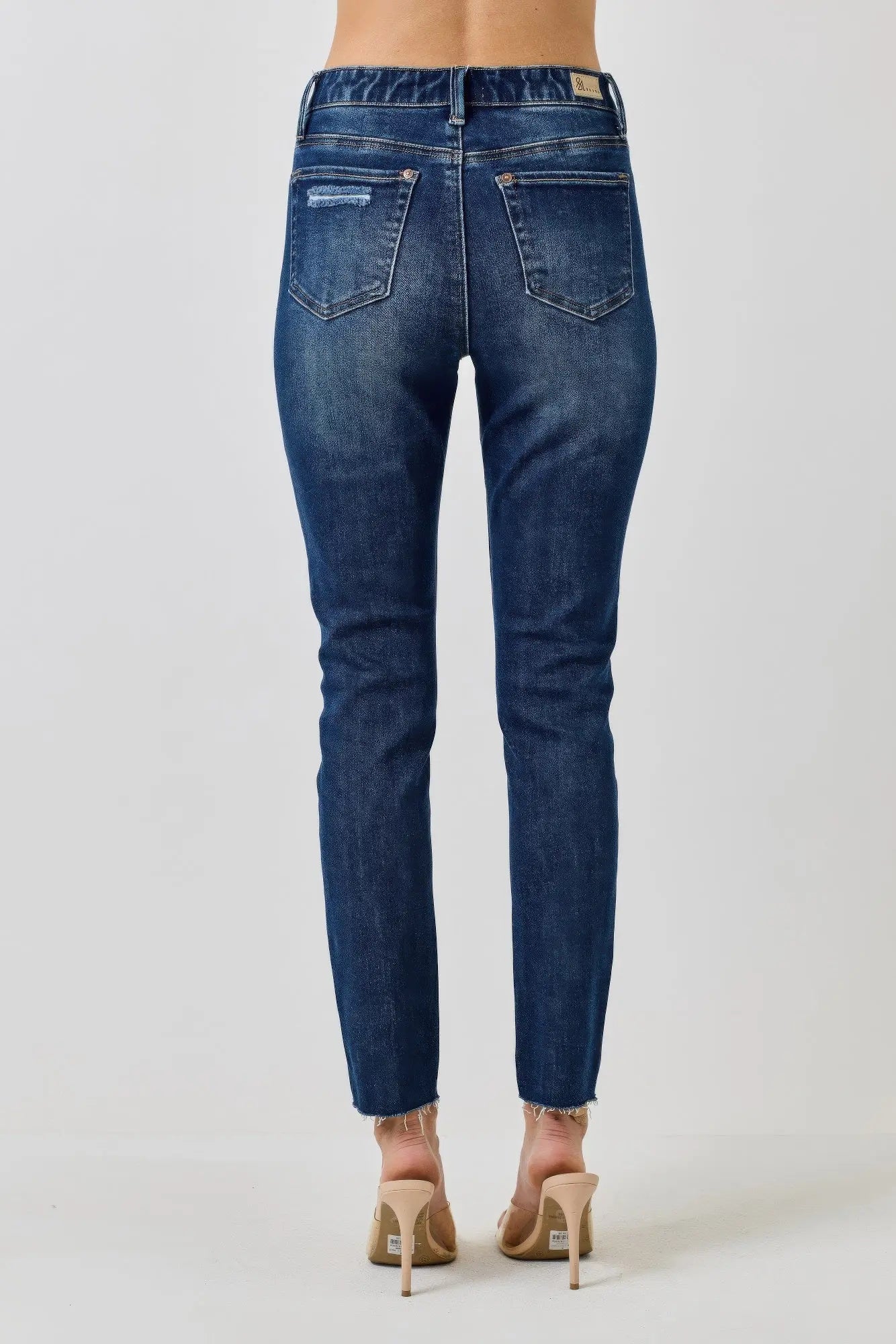 High Rise Ankle Skinny With Button Fly  Style Ratio